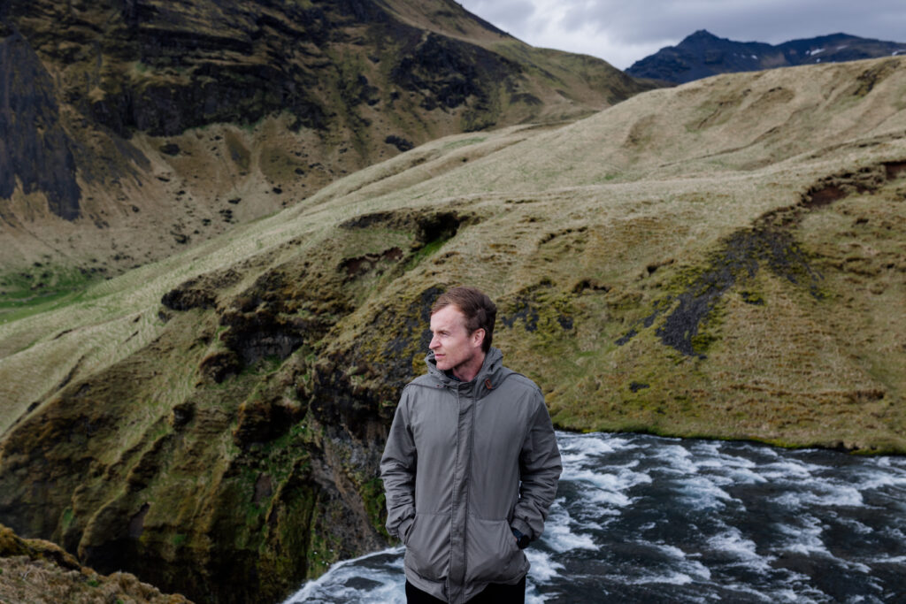 Iceland waterfall. Destination wedding videographer Tim Thornburg Films