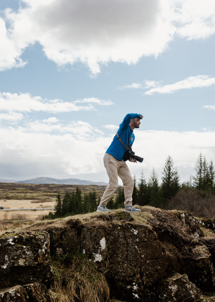 Iceland waterfall. Destination wedding videographer Tim Thornburg Films